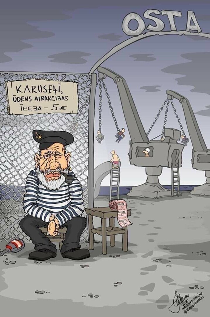 Карикатура из Латвии.
