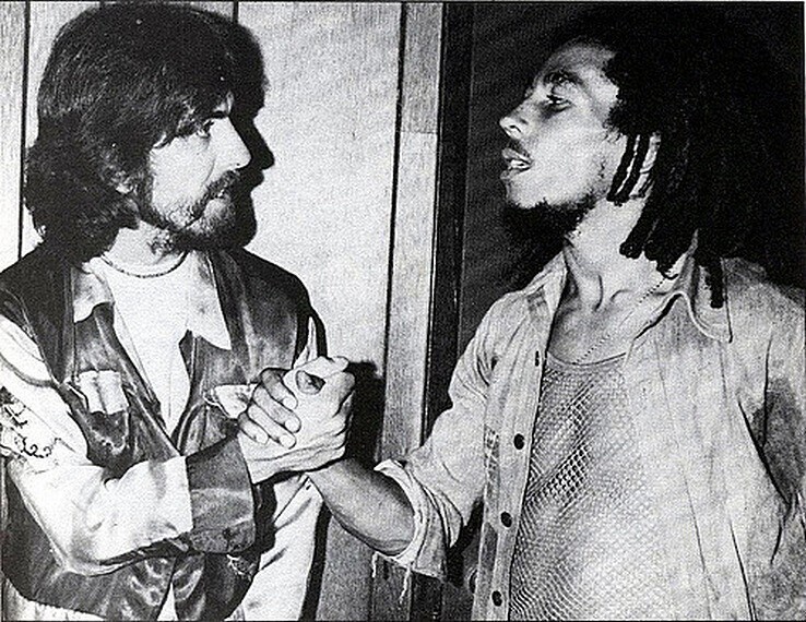 Джордж Харрисон и Боб Марли, 1976 г.