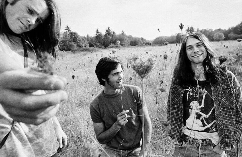 Одна из первых фотосессий группы Nirvana, 1988 год