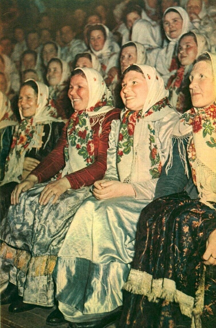 Хор колхозниц Архангельской области, СССР, 1954 год.