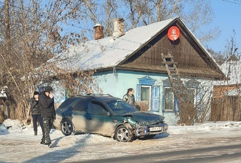 Авария дня. Столкновение двух Subaru в Иркутске