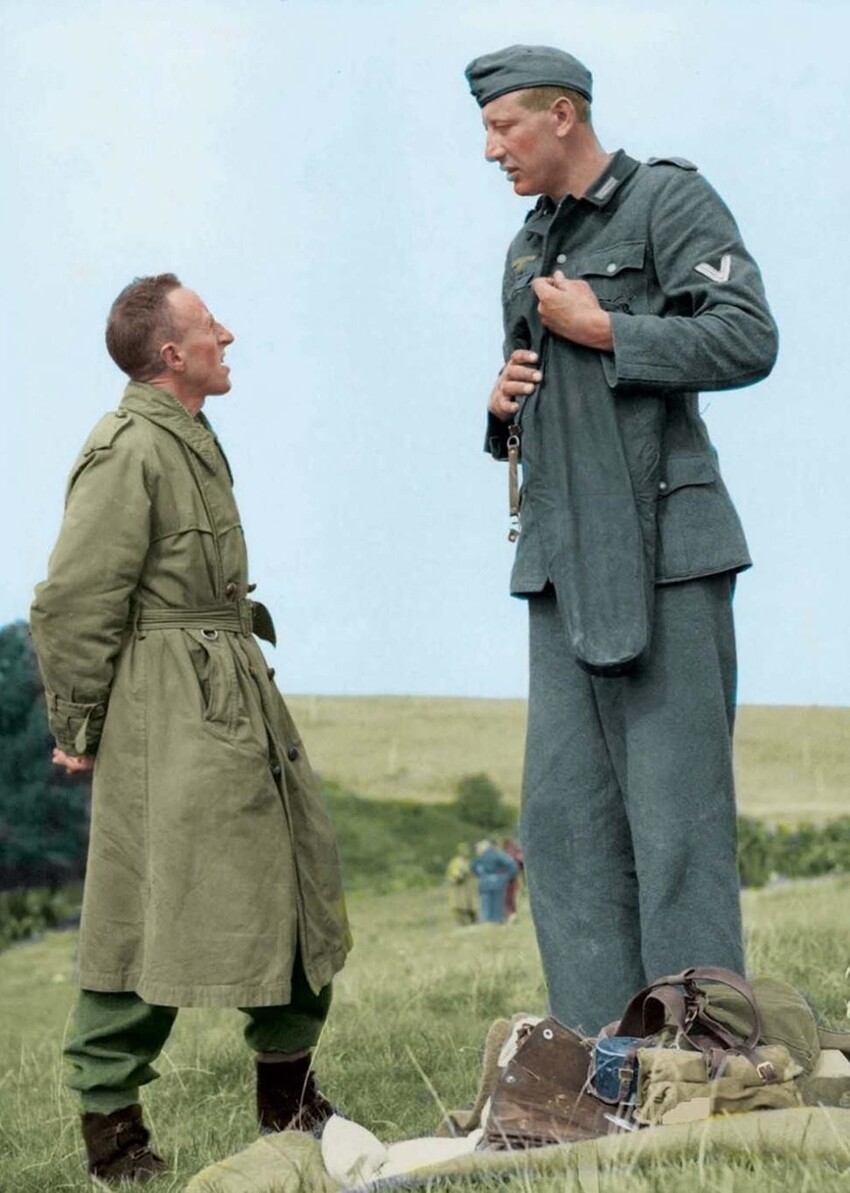 Якоб Накен, самый высокий немецкий солдат Второй мировой войны, 1944 год.