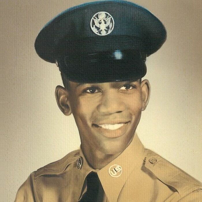 Морган Фримен во время службы в ВВС в период с 1955 по 1959 год