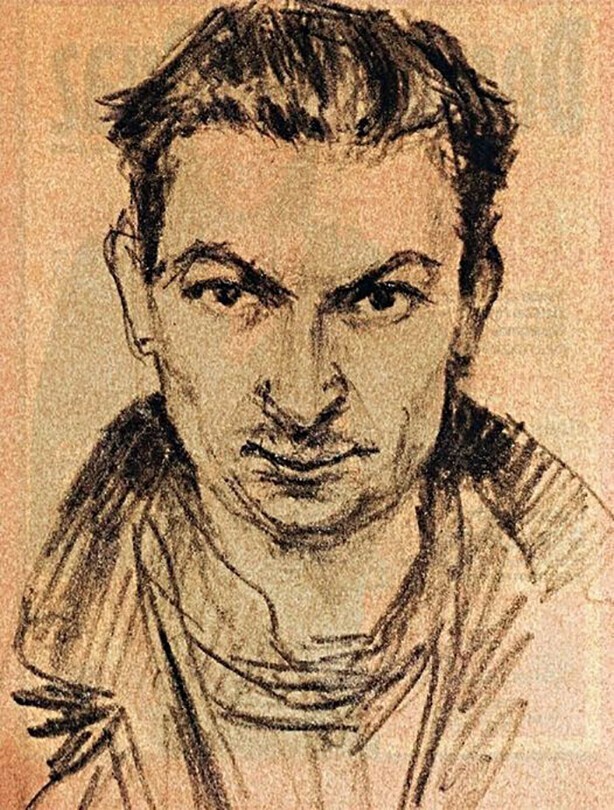 Георгий Вицин, Автопортрет, конец 1950-х...