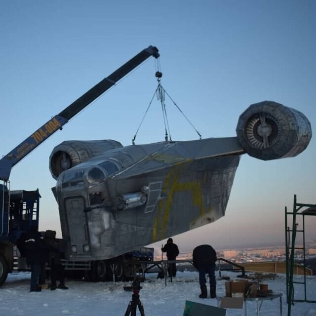 В Якутске построили космический корабль из сериала «Мандалорец», снятый по мотивам "Звездных войн"