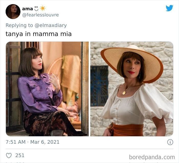 26. Джессика Кинэн Винн и Кристин Барански в роли Тани в «Mamma Mia! 2»