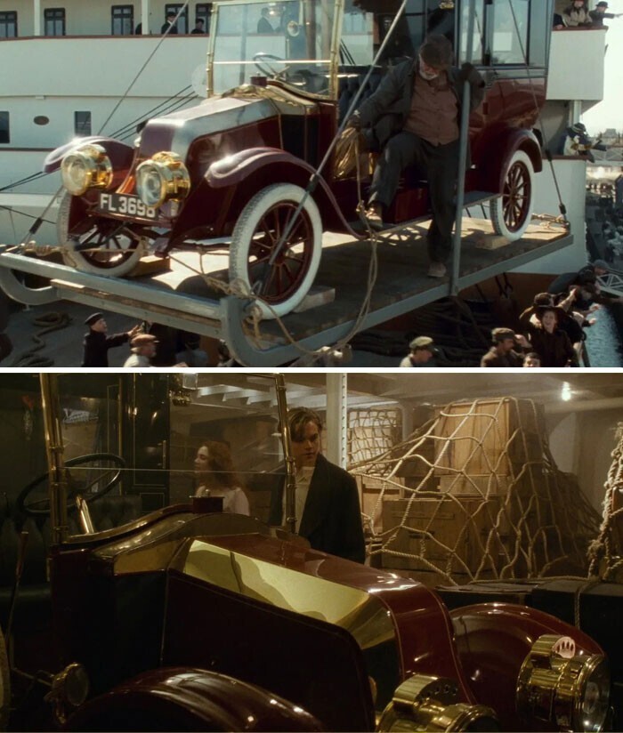 7.  На борту "Титаника" действительно был автомобиль Renault - такой же, как в фильме