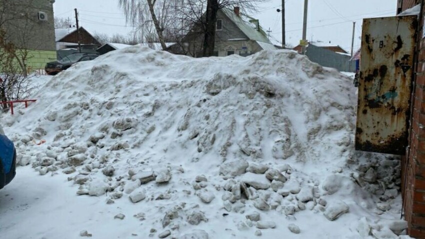 Пенсионеры "наградили" главу района лопатой для очистки снега