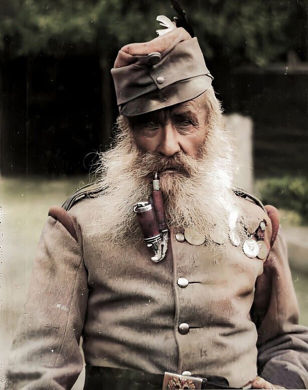 Колоритный старейший (79 лет) австрийский солдат Первой мировой