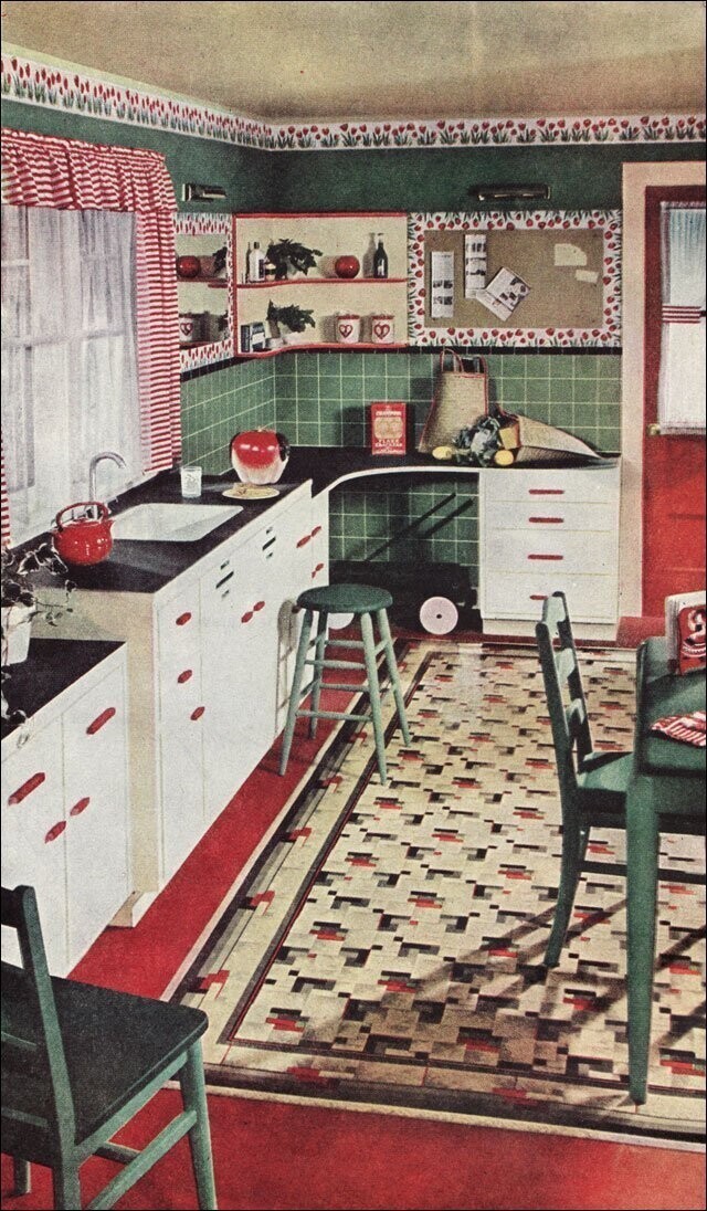 Америка 1940-х: образцовые кухни