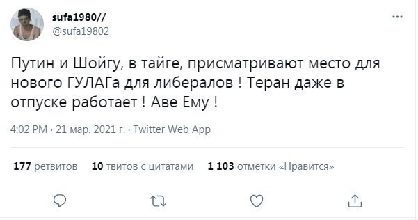 10. В "поехали просто отдохнуть" мало кто верит. В соцсетях есть свои версии о цели визита Путина и Шойгу в Сибирь