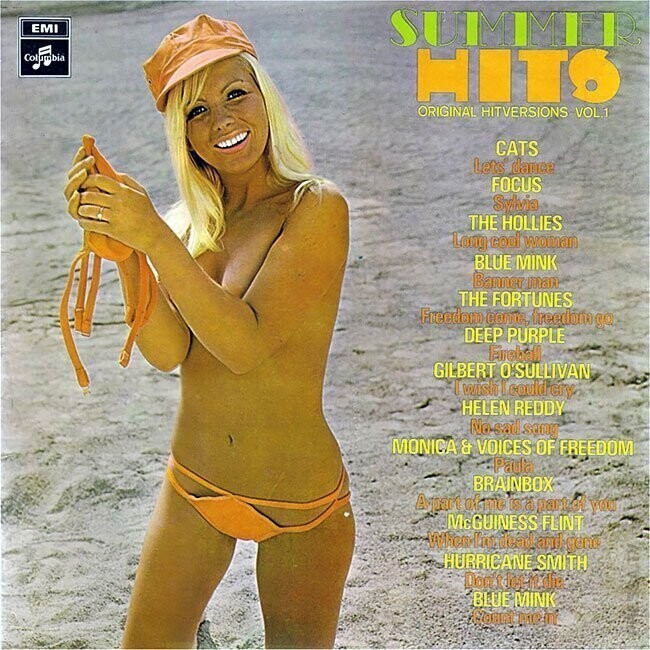 Ретро-красавицы в бикини с музыкальных обложек 60-80 годов