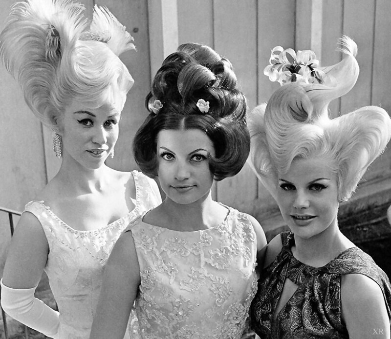 Модные причёски 1964 года.