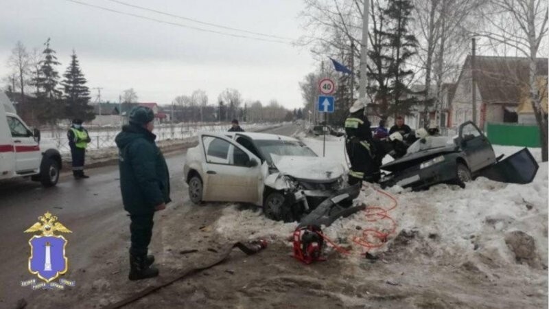 Авария дня. Момент смертельного ДТП в Ульяновской области