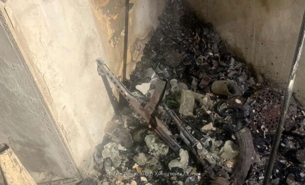 Опубликованы снимки склада оружия, найденного в доме мытищинского стрелка