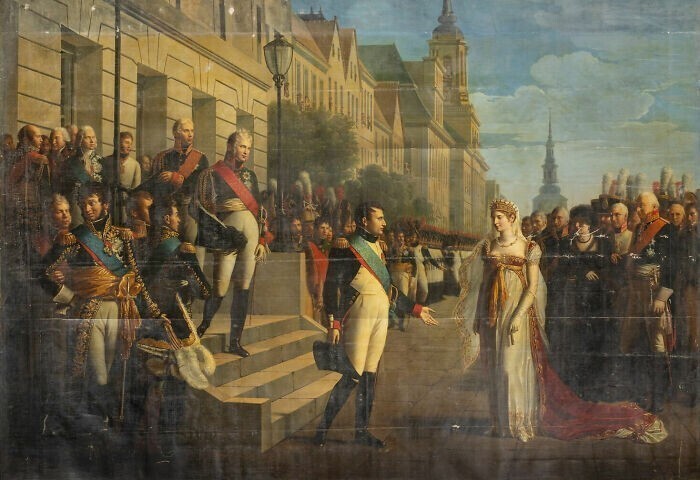Встреча Наполеона I и Луизы, королевы Пруссии, в Тильзите, Рене Бертон, 1810