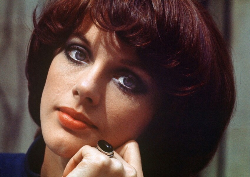 1 апреля 1971 года. Париж. Актриса Анни Дюпре во время съемок фильма «Злоключения Альфреда» (Les Malheurs d'Alfred).