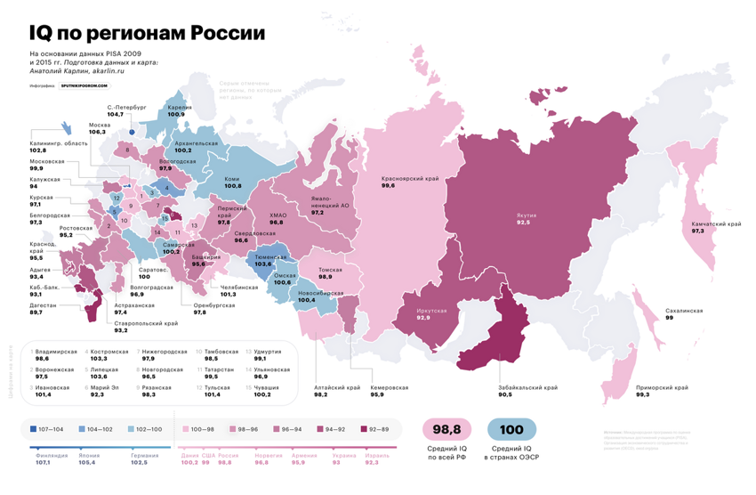 25 нужных, важных и просто занимательных карт, на которых присутствует Россия