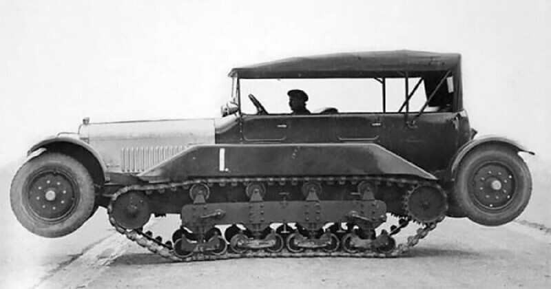 История автомобиля-вездехода Wolseley-Vickers "Wheel-Cum-Track", 1926 год