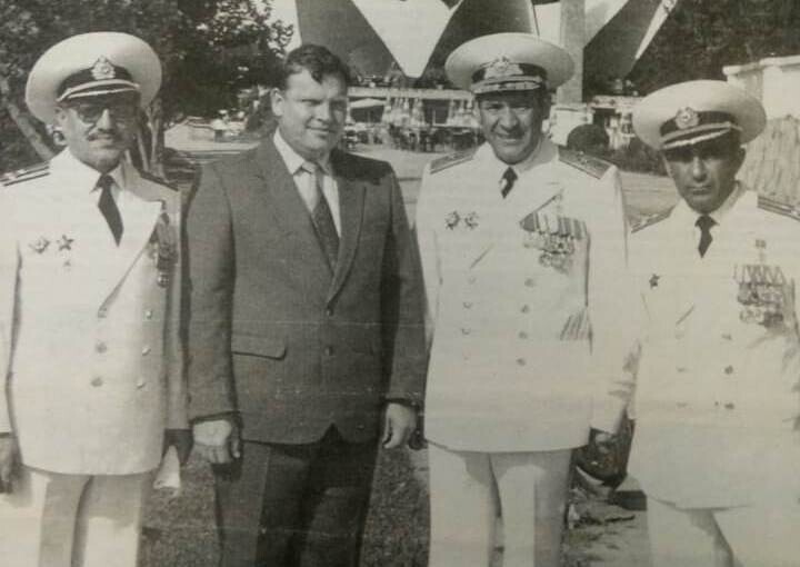 На снимке - День военно-морского флота, 1987 г., Баку. Второй слева - Герман Угрюмов.