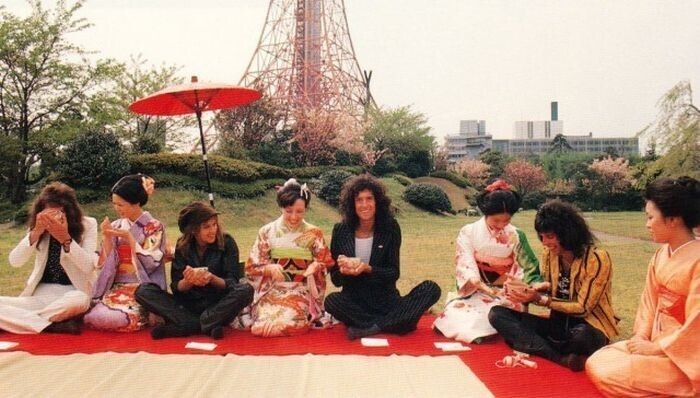 Queen в Японии, Токио, 22 апреля 1975 года.