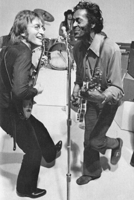 Джон Леннон и Чак Берри. 1972 г.