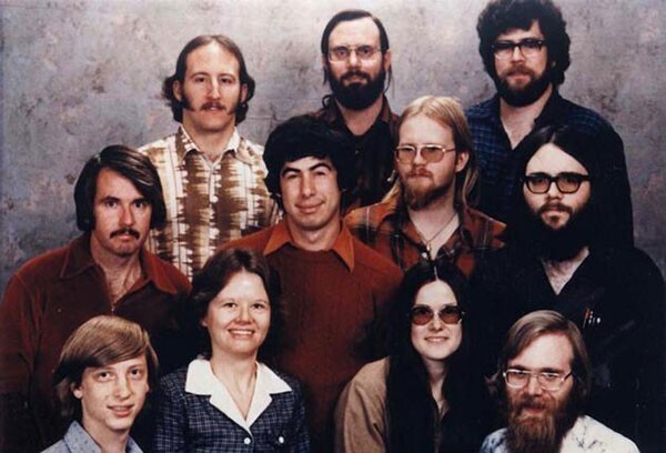 7. Штат компании Microsoft в 1978 году
