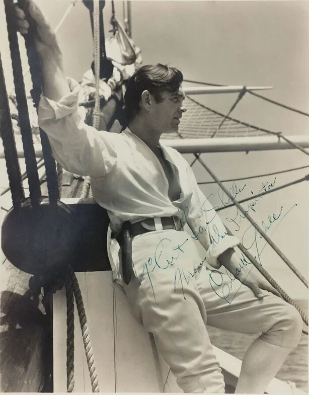 Кларк Гейбл на съёмках фильма «Мятеж на «Баунти»» , 1935 год