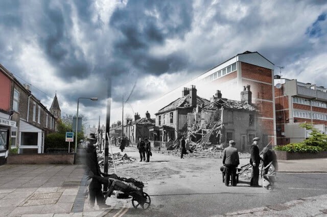 Как изменился британский город Норидж со времен его бомбардировки немецкими Люфтваффе