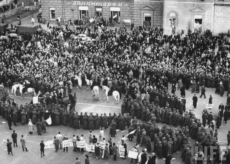 60 лет назад. Несанкционированный митинг в Москве 1961 года