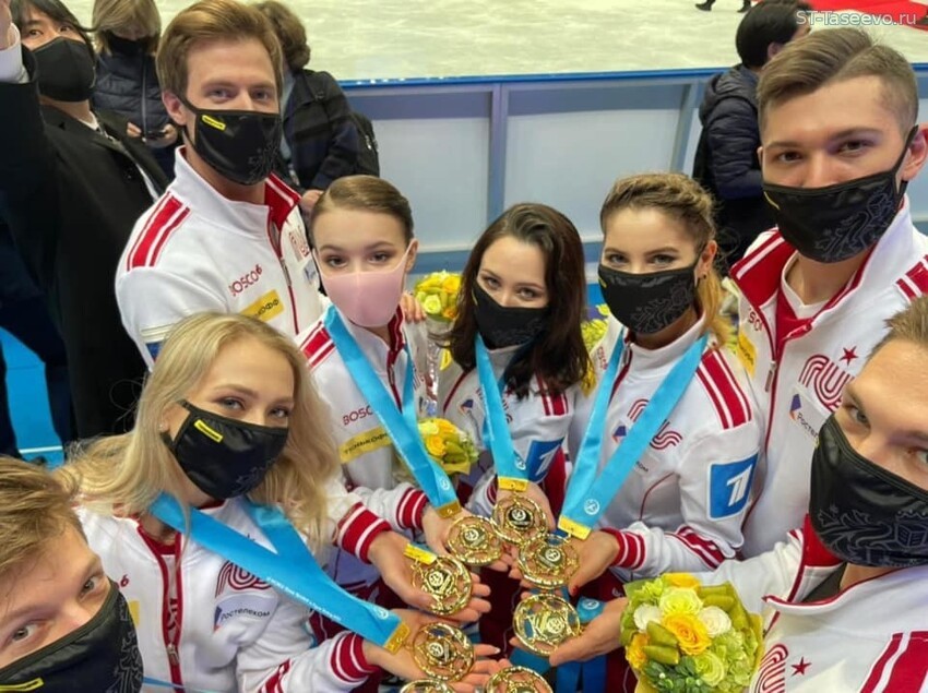 Российская сборная впервые в истории выиграла командный ЧМ по фигурному катанию