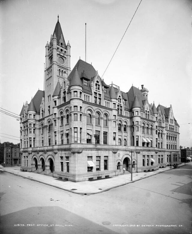 4. Сент-Пол, старое почтовое отделение Миннесоты, 1905 г.