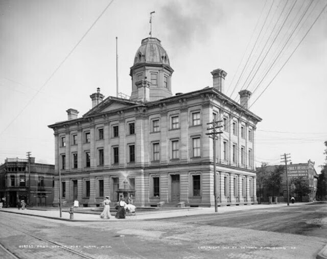 21. Почтовое отделение, Порт-Гурон, Мичиган, 1900-е гг.