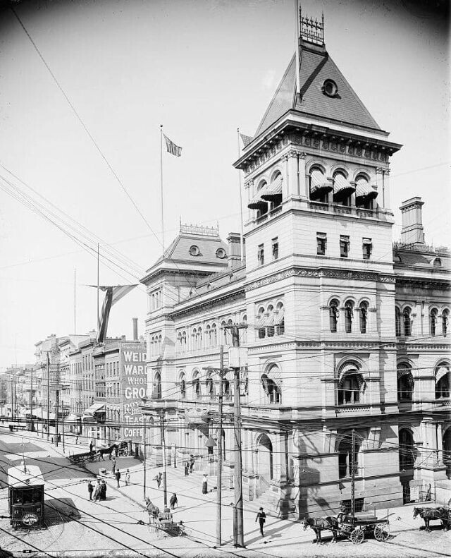 13. Почтовое отделение, Олбани, Нью-Йорк, 1900-е гг.