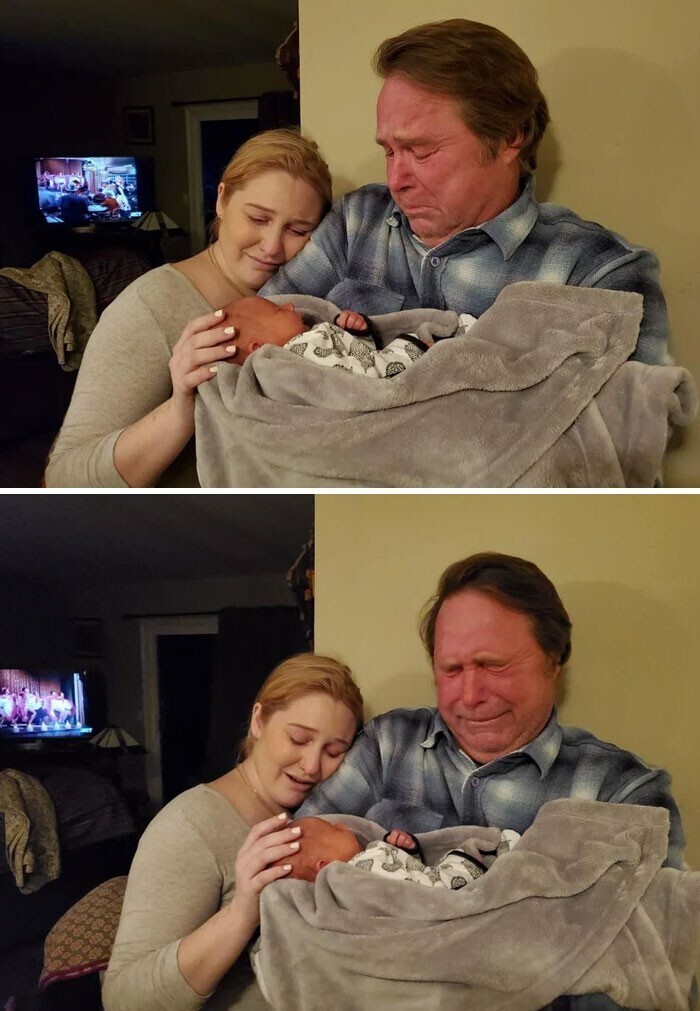 "Мой папа впервые увидел своего первого внука"