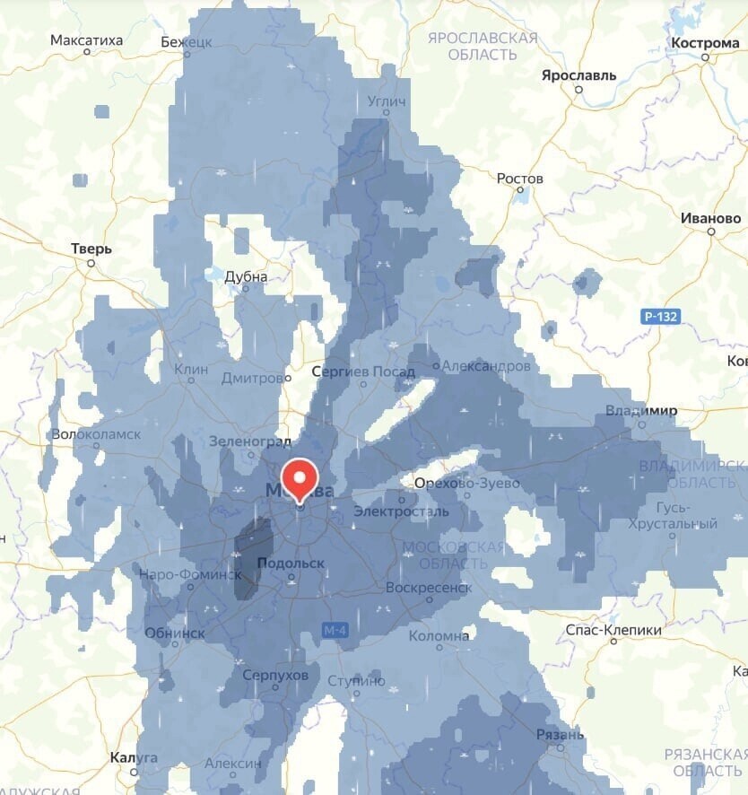 Карта осадков волоколамск в реальном времени