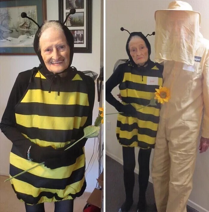 «Перечитываю этот отзыв с Amazon, просто чтобы улыбнуться. 88-летняя женщина и ее 92-летний муж ходили на вечеринку в честь Хэллоуина. Костюм пчелки им понравился»