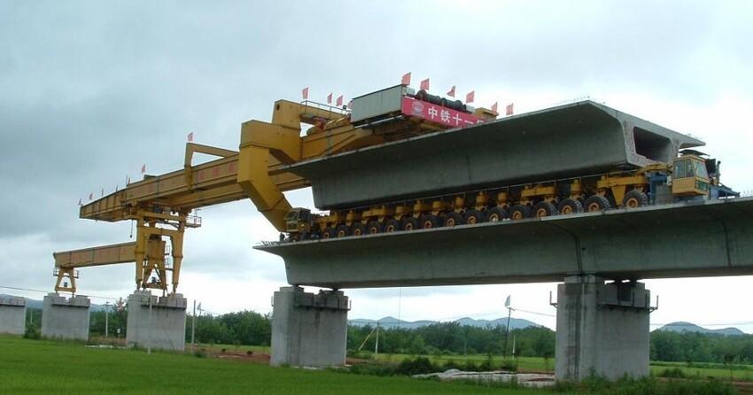 А так строят большие пролёты мостов и виадуки в Китае на самом деле