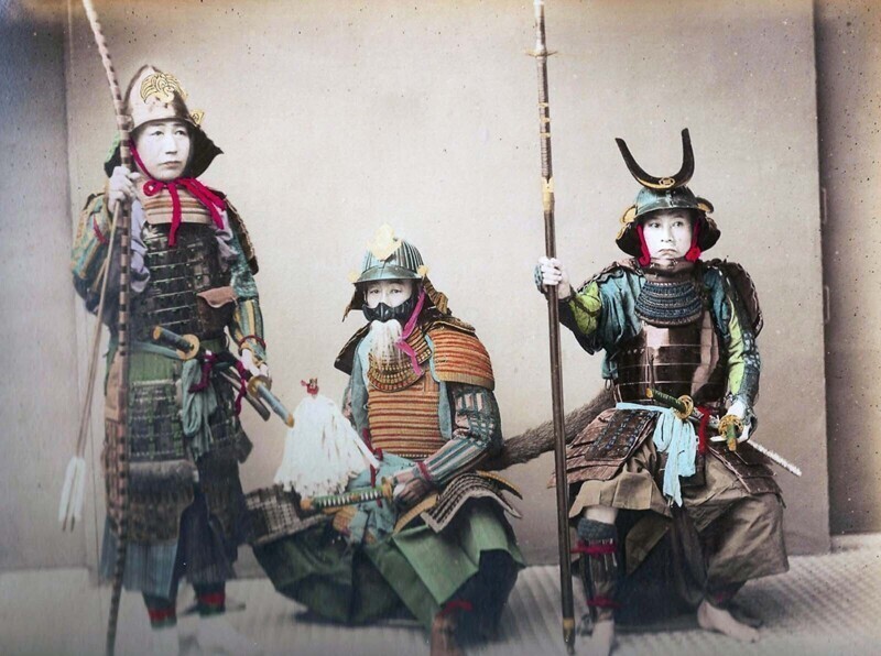 Группа самураев, 1900 г.