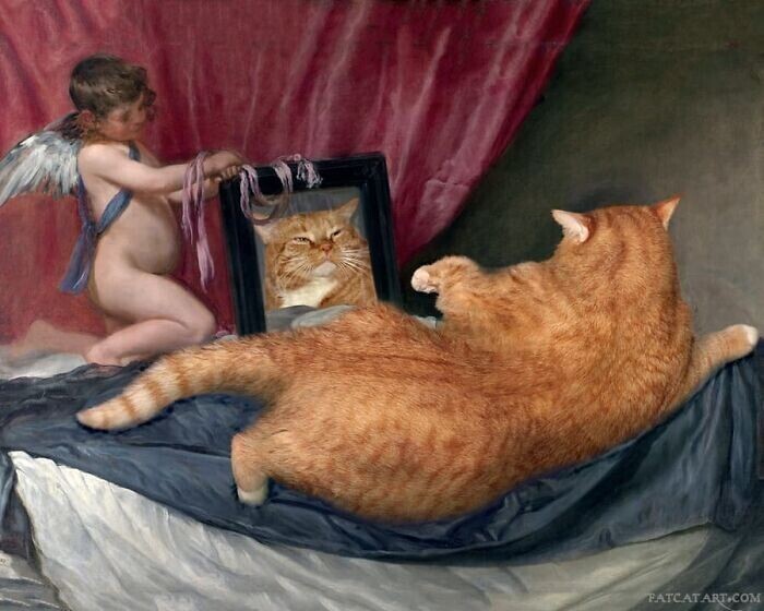 Заратустра - кот, который побывал на шедеврах мирового искусства