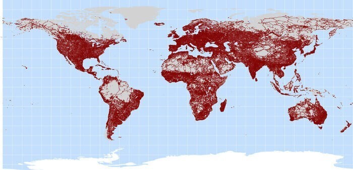 6. Карта всех дорог мира