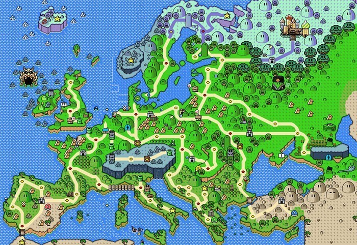 7. Европа в стиле "Супер Марио"