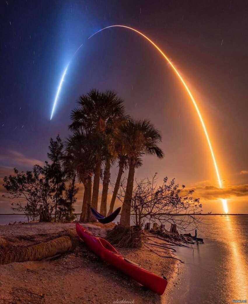 Запуск Space X с "Индийской реки", Флорида