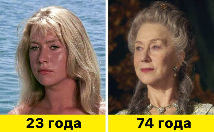 6. Хелен Миррен - "Совершеннолетие" (1968) и "Екатерина Великая" (2019)