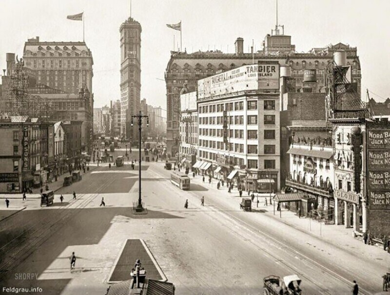 Таймс-сквер, Нью-Йорк, 1911 год.
