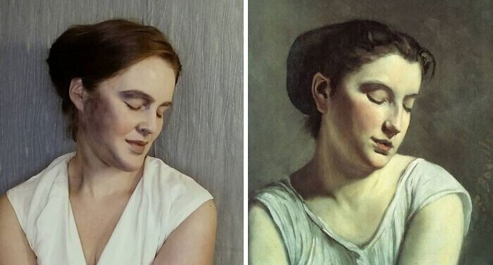 3. Фредерик Базиль "Молодая женщина с опущенными глазами" (1869)