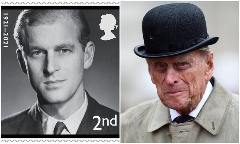 В память принца Филиппа выпустили почтовые марки