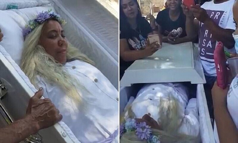 Доминиканка отрепетировала собственные похороны