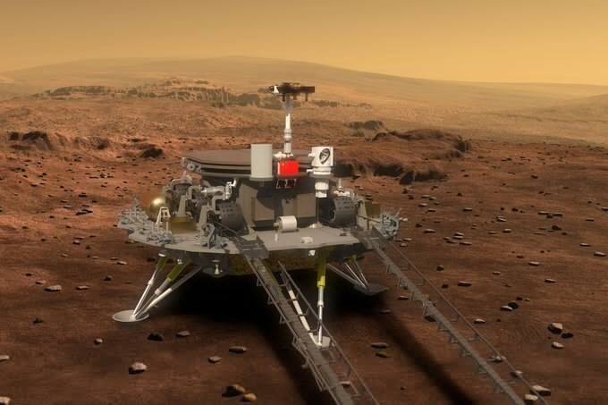 Китайский зонд успешно приземлился на поверхность Марса