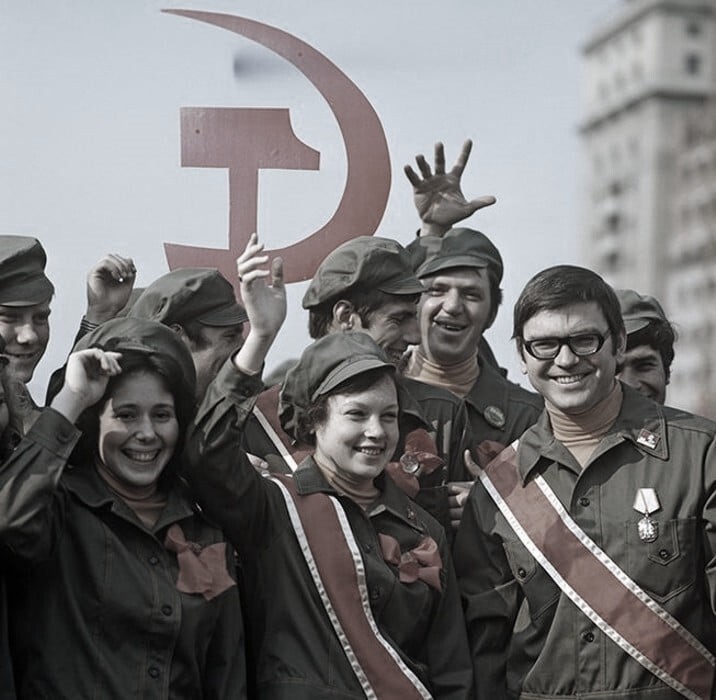 Студенты стройотряда, Москва, 1974 год